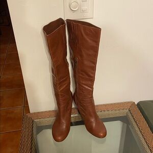 Guess Brown Knee-High Leather Boots